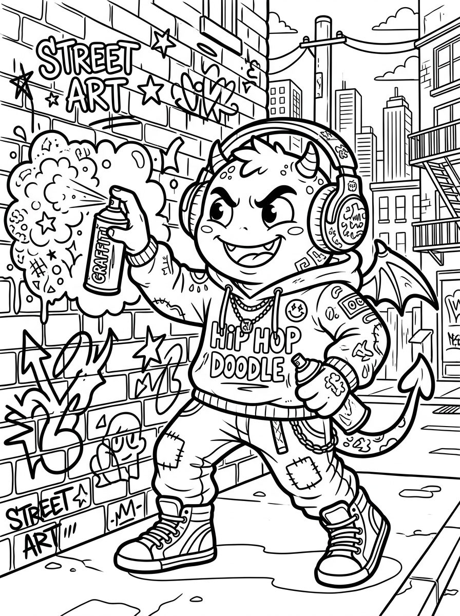 Street Graffiti & Hip-Hop Doodles