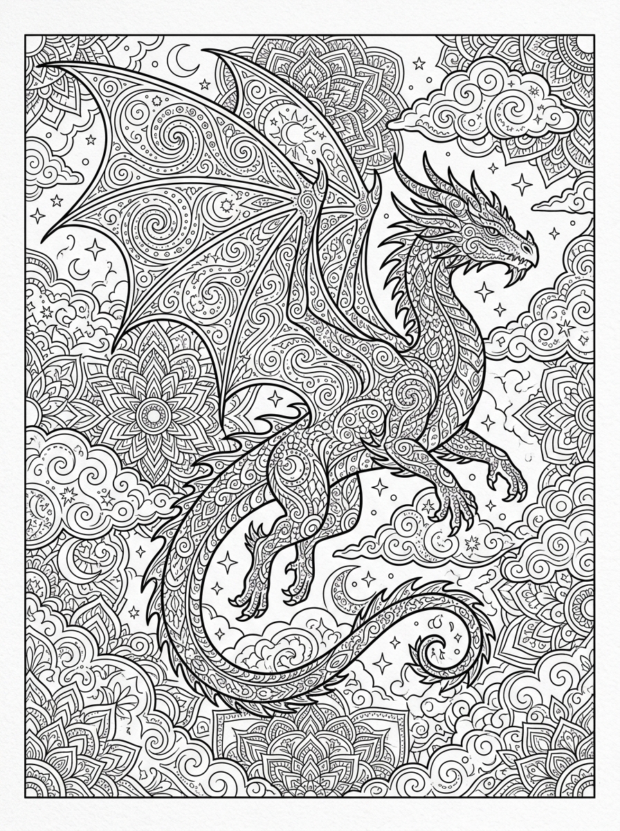Psychedelic Cosmic Dragon